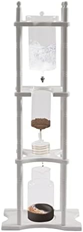 Cold Brew Coffee Maker, Iced Coffee Maker Machine Slow Drip Tower, 2.5L/84.5Oz Wooden Drip Coffee Maker Dripper Set Ice Tea Maker, 25 Cups