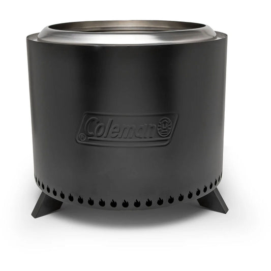 Coleman Cityscapes 25" Stainless Steel Wood Burning Fire Pit, Black