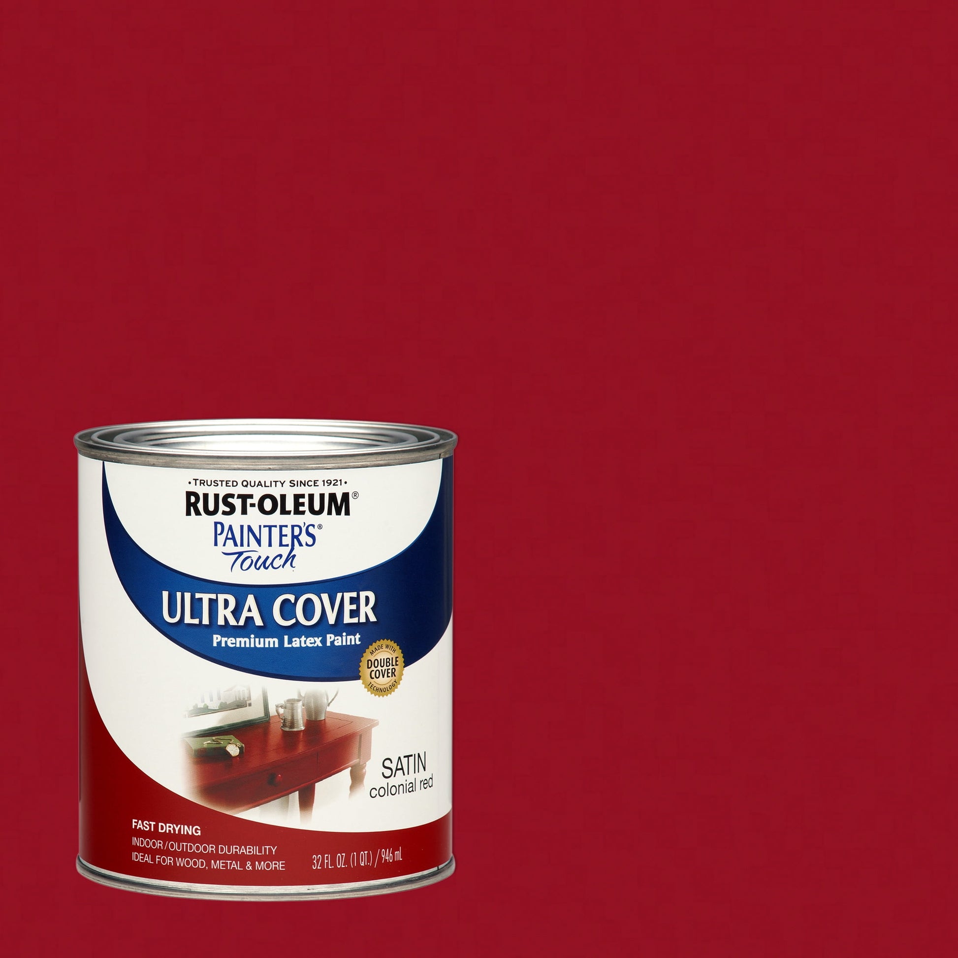 Colonial Red, Rust-Oleum Painter's Touch Ultra Cover Satin, Quart, 2 Pack