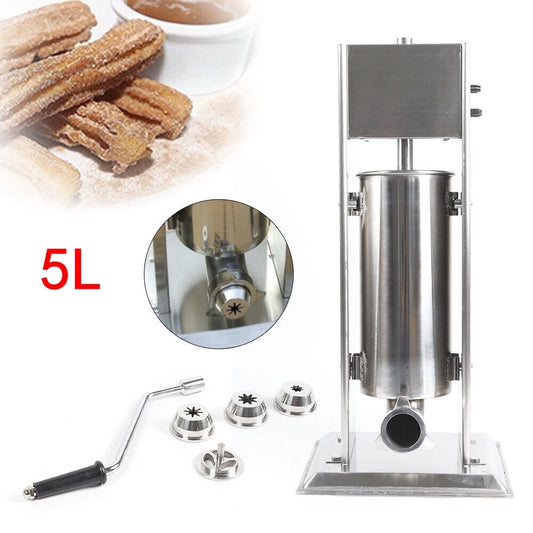 Commercial Churro Maker 5L Stainless Steel Manual Spanish Donut Churrera Maker