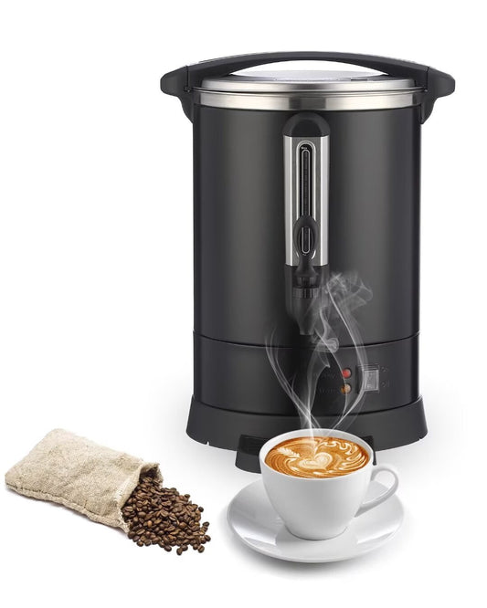Commercial Coffee Maker, 3.2 gal/12L 80 Cup, Double Wall Quick Brewing, for Buffet Party Catering Church Meeting Rooms