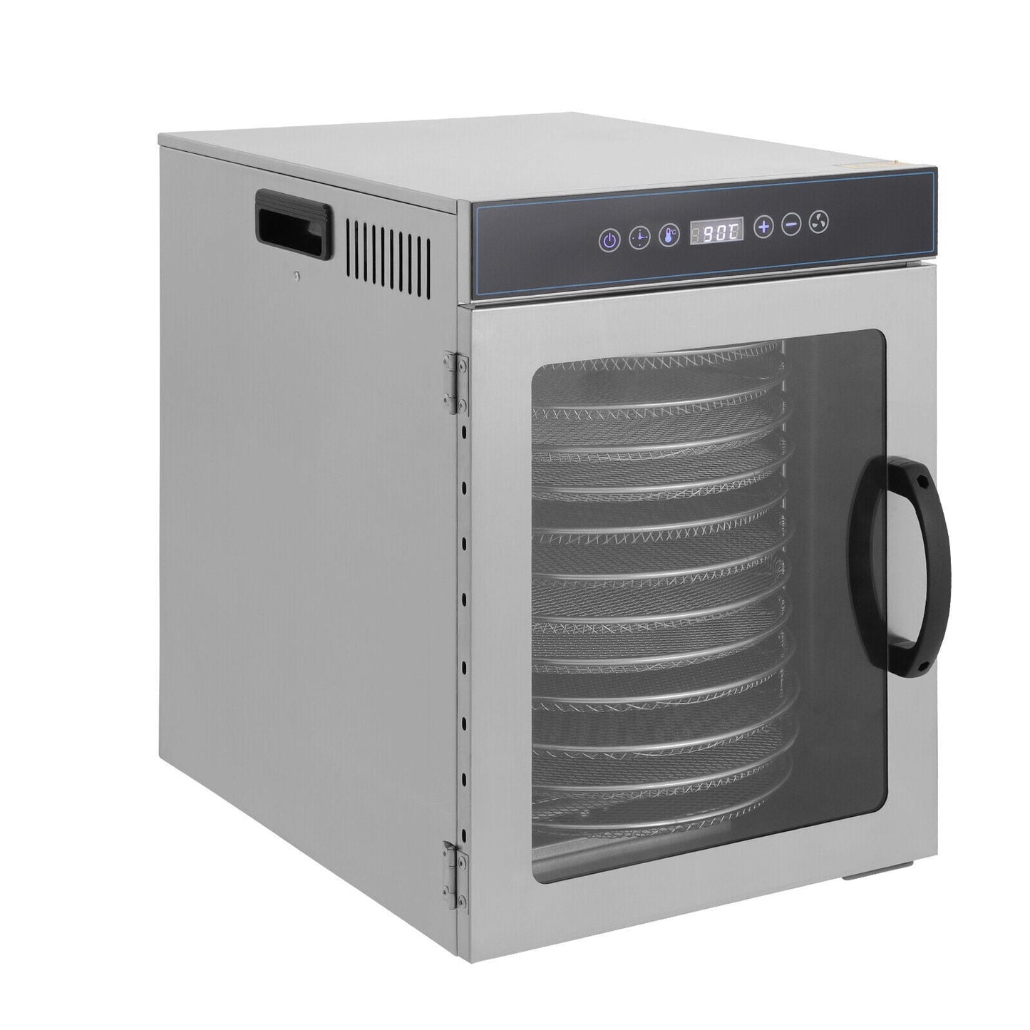 Commercial Dehydrator with 12 Stainless Steel Trays for Fruits & Vegetables