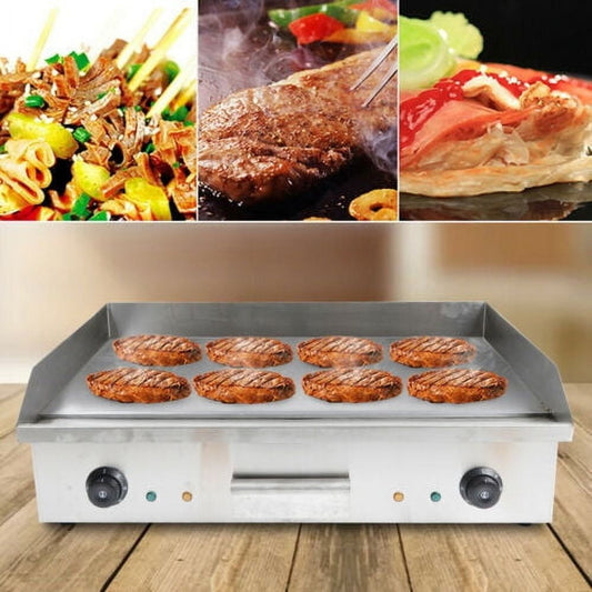 Commercial Electric Griddle 29 Inch Flat Top Grill Stainless Steel BBQ Hot Plate