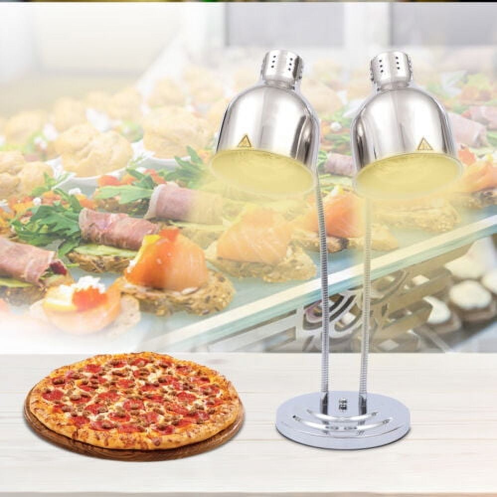 Commercial Kitchen Buffet 2 Bulb Heat Stand Lamp Food Heating Warmer Lamps