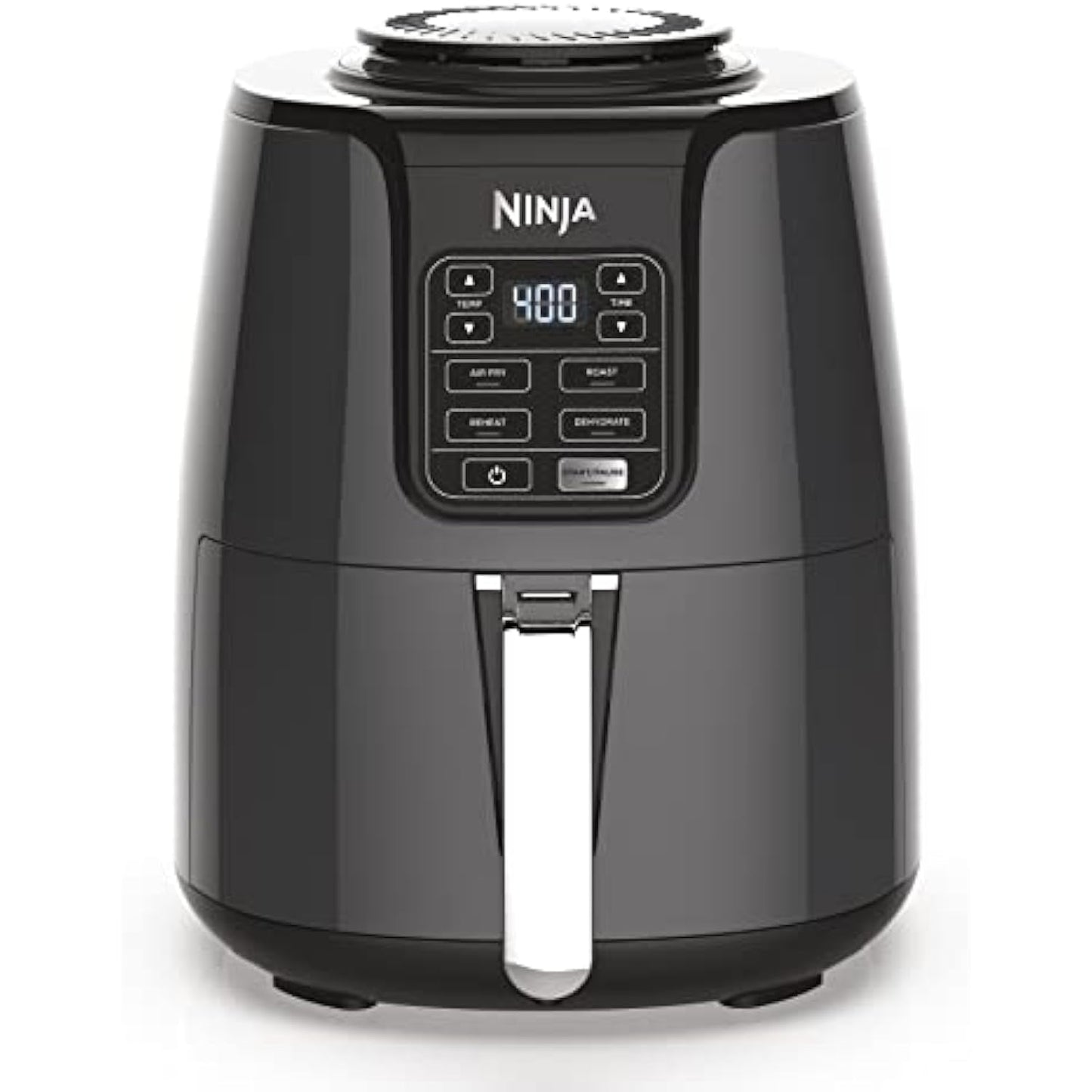 Compact 4-in-1 Air Fryer - 4 QT, Grey, Air Fry, Roast, Bake, Dehydrate | Quick Cooking, Less Oil, Easy Clean | Healthy Meals for Kitchen Cooking