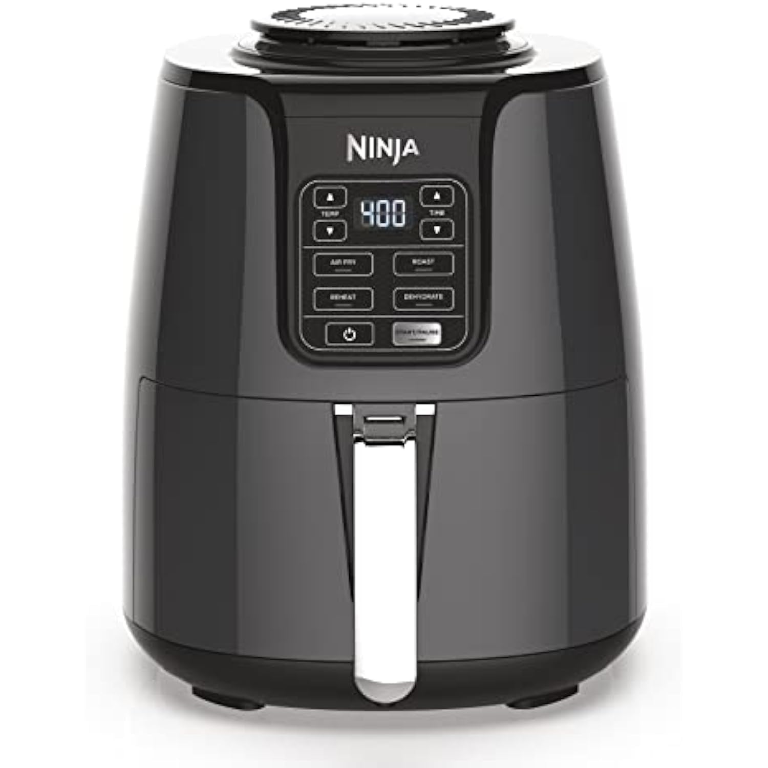 Compact 4-in-1 Air Fryer - 4 QT, Grey, Air Fry, Roast, Bake, Dehydrate | Quick Cooking, Less Oil, Easy Clean | Healthy Meals for Kitchen Cooking