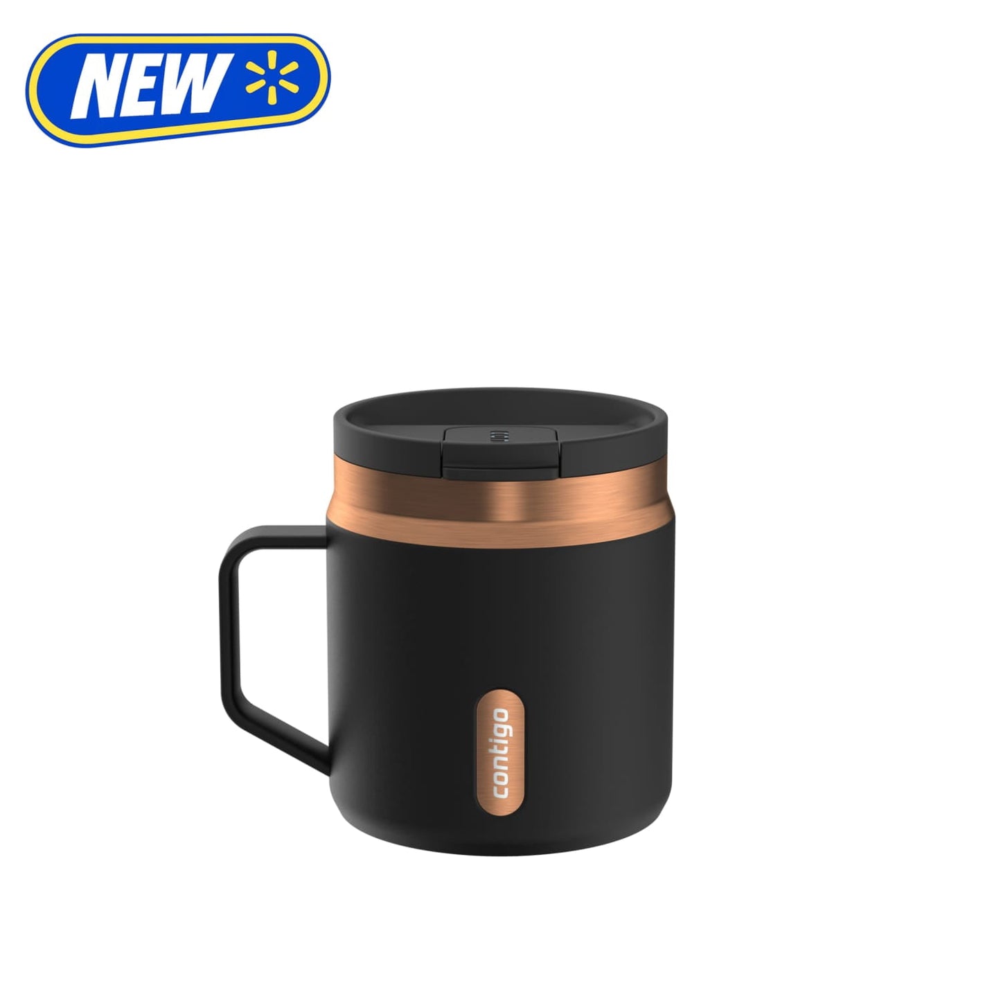 Contigo 14 oz SnapSeal Leak-Proof Stainless Steel Coffee Mug â€“ Keeps Drinks Hot, Office & Home Friendly, Easy-Sip Lid, Black/Bronze