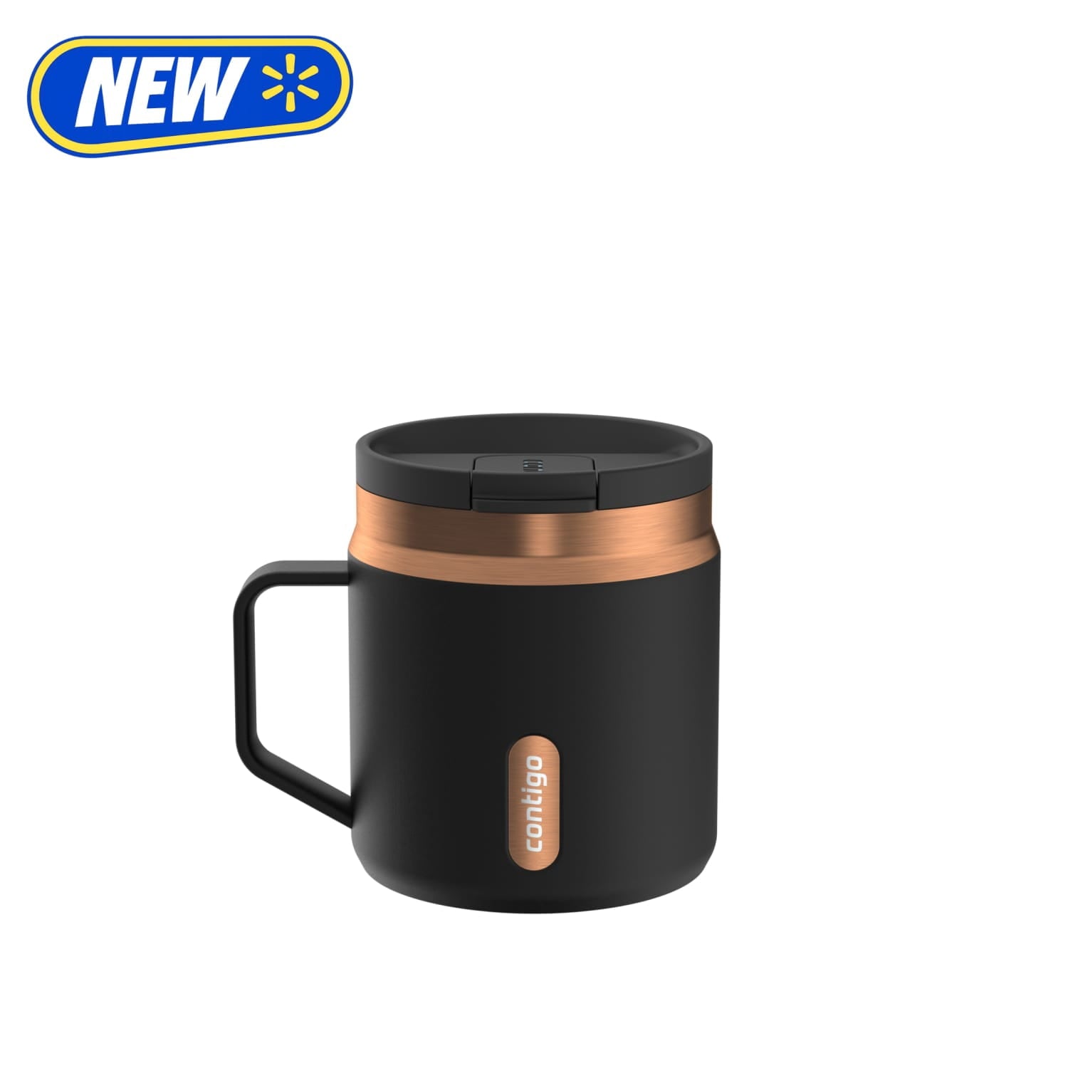 Contigo 14 oz SnapSeal Leak-Proof Stainless Steel Coffee Mug â€“ Keeps Drinks Hot, Office & Home Friendly, Easy-Sip Lid, Black/Bronze