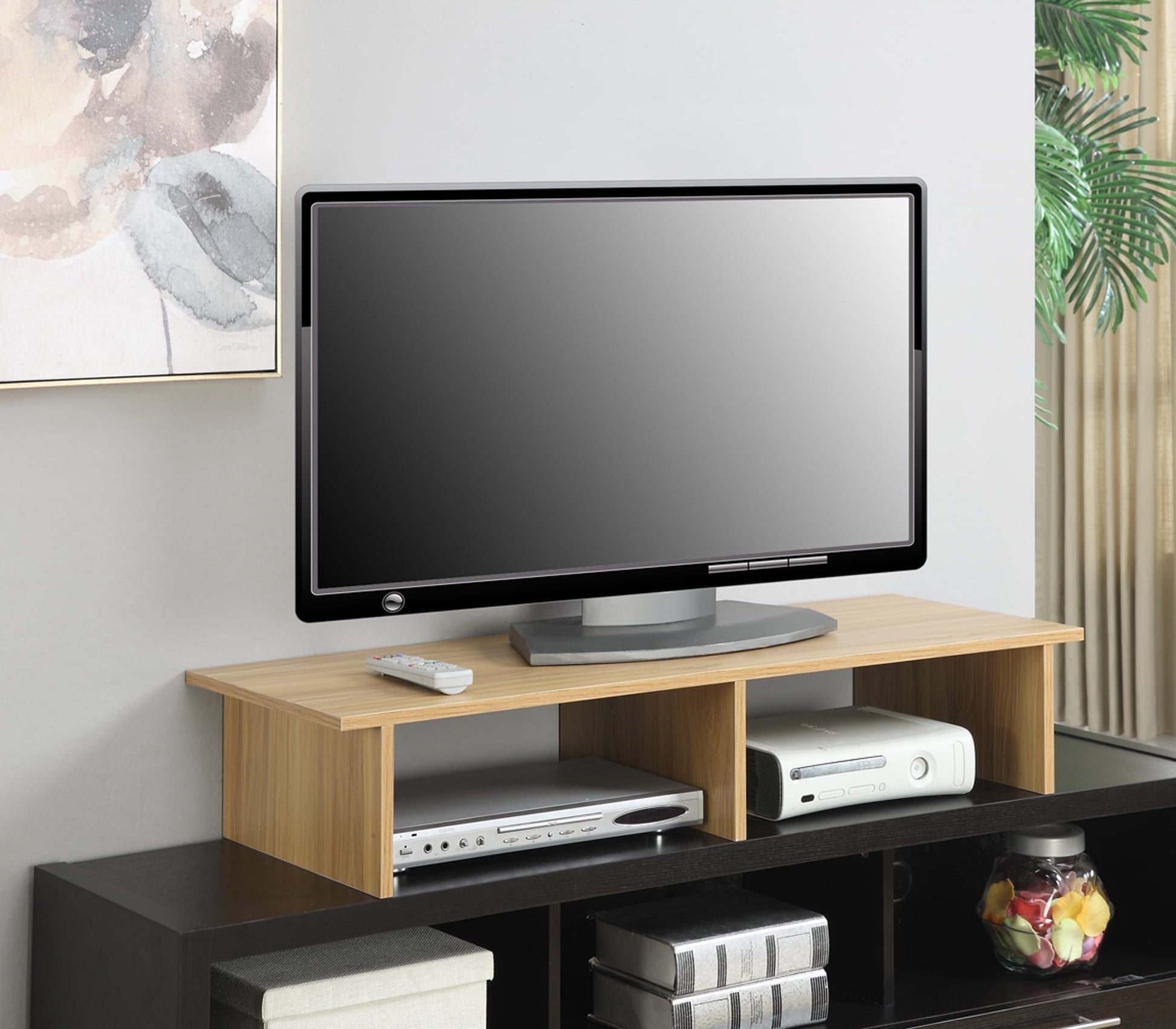 Convenience Concepts Designs2Go TV/Monitor Riser for TVs up to 46 inches, White Faux Marble