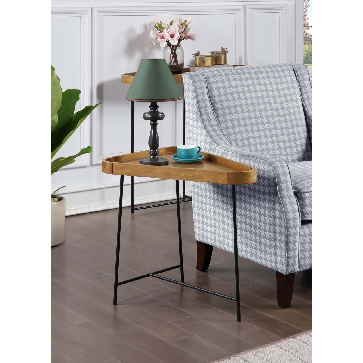 Convenience Concepts Lunar Triangle End Table, Multiple Finishes