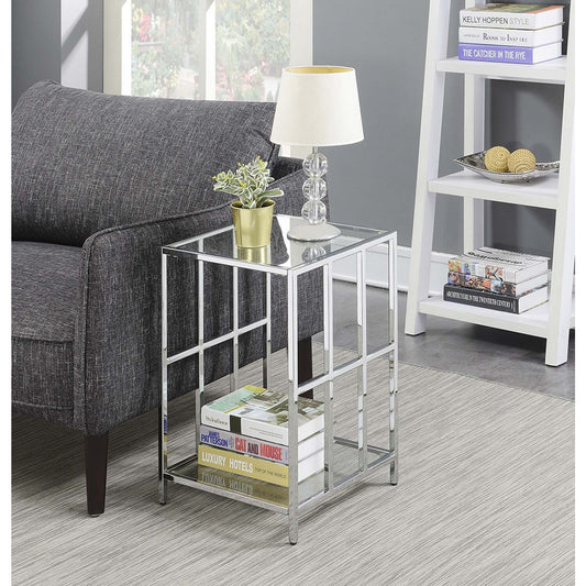 Mission Glass End Table