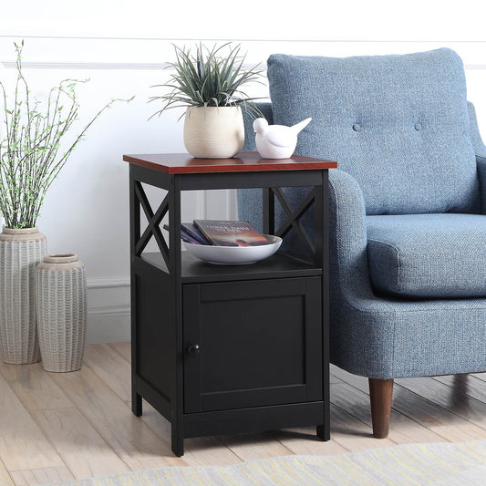 Convenience Concepts Oxford End Table with Cabinet, Multiple Finishes