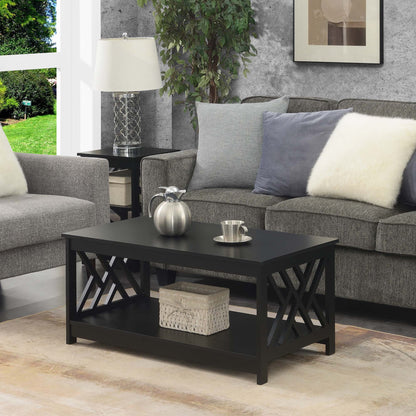 Convenience Concepts Titan Coffee Table with Shelf, Multiple Finishes