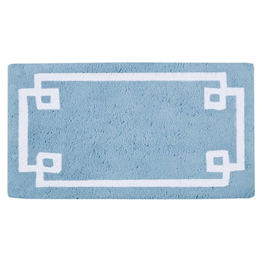 Cotton Tufted Bath Rug 24x40 Inches 100% Cotton Soft Hotel Style Bathroom Mat OEKO-TEX Certified Non-Slip Latex Backing Machine Washable