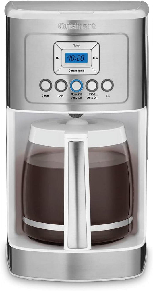 Cuisinart DCC-3200WP1 Perfectemp Coffee Maker, 14-Cup Glass, White