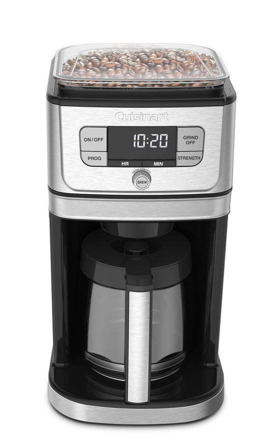 Cuisinart Grind & Brew™ 12 Cup Coffeemaker, Silver and Black
