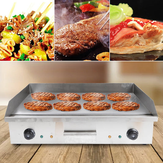 DENEST 3kw Commercial Electric Griddle Flat Top Grill Hot Plate BBQ Grill Countertop!