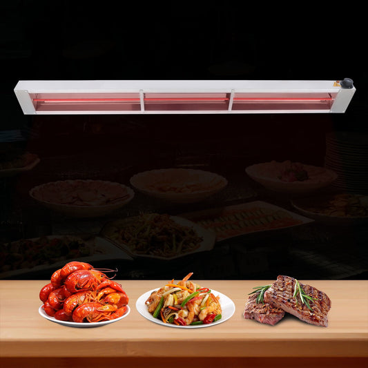 DENSET 60" 1000W Commercial Food Warmer Hanging Food Warming Heating Stainless Steel