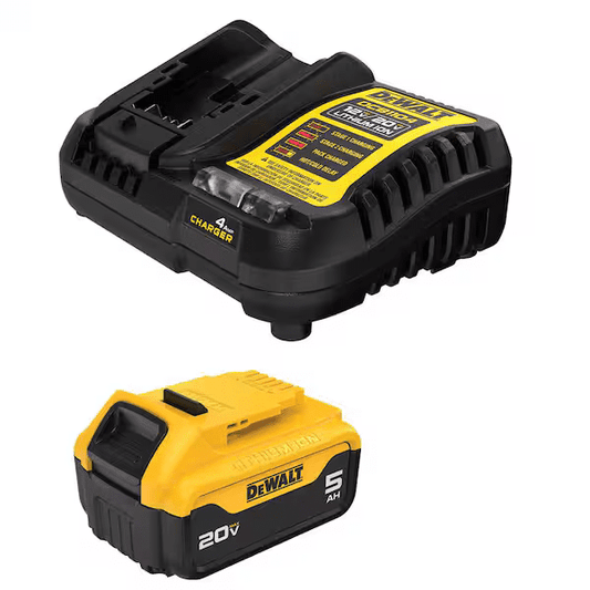 DeWalt DCB205C 20V MAX XR Starter Kit - 5.0 Ah Battery Pack and Charger