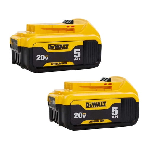 DEWALT 20V Max XR 20V Battery, 5.0-Ah, 2-Pack (DCB205-2)