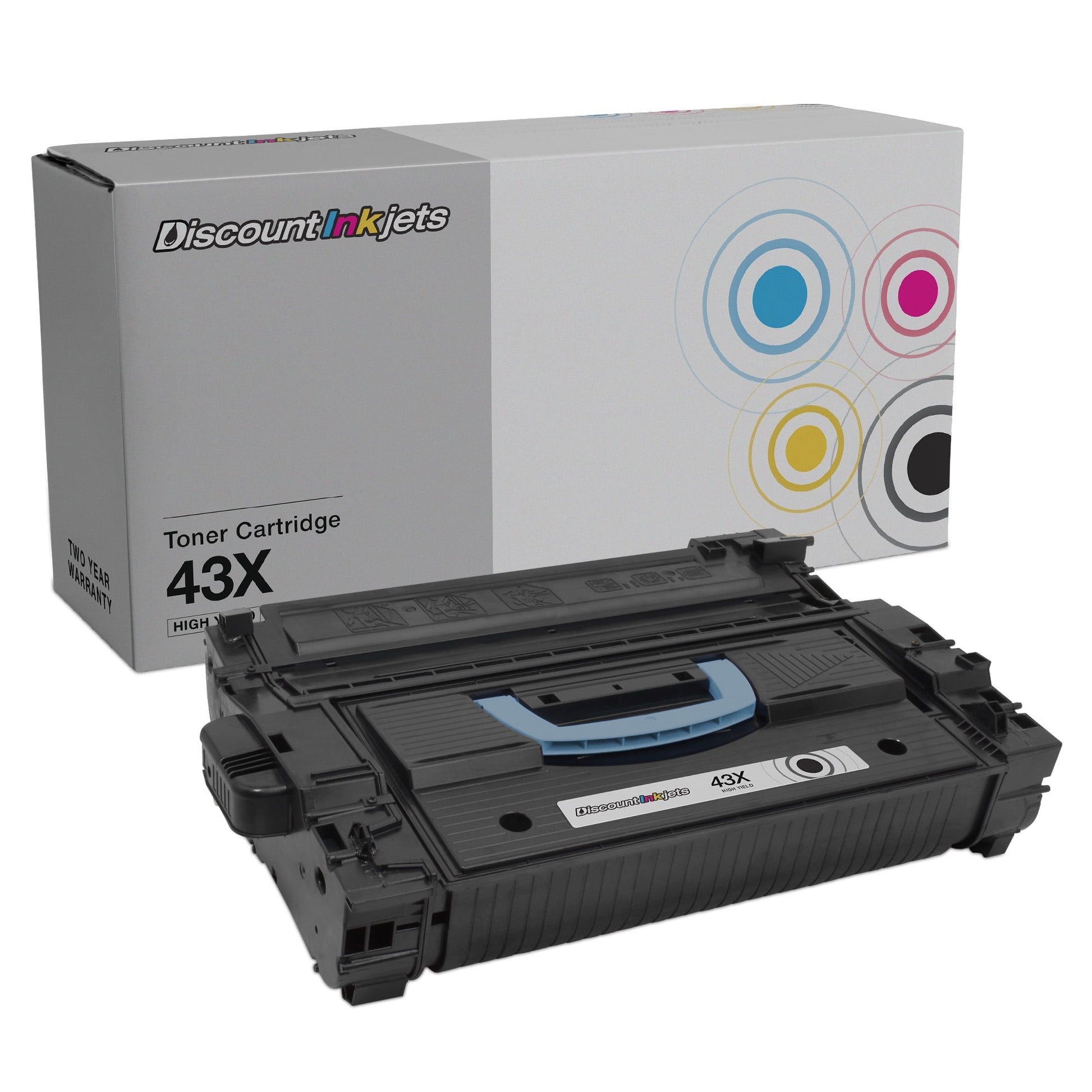DI HP 43X C8543X High Yield Black Toner Cartridge Replacement for LaserJet Compatible with HP LaserJet: 9000, 9040, 9050, 9050dn, M9040, MFP, M9050, MFP E72535