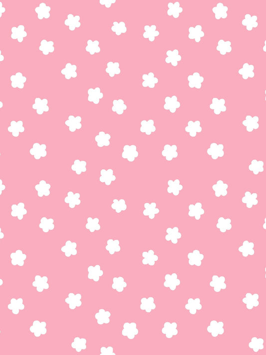 Daisy Removable Vinyl Wallpaper by Barbie - Bubblegum
