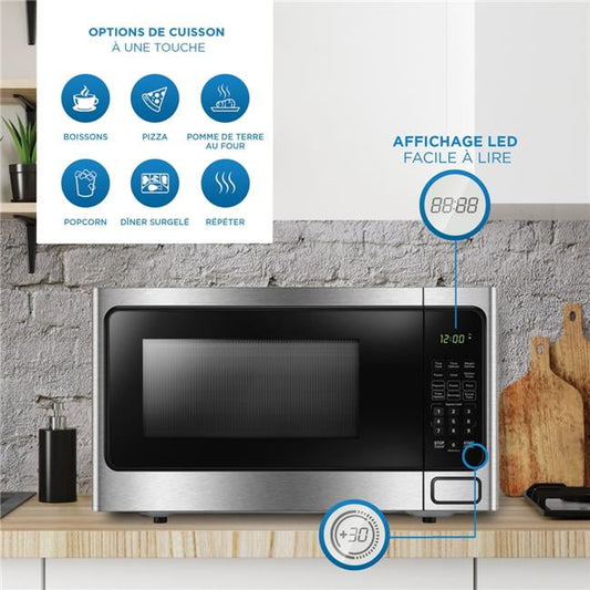 Danby  1.1 cu. ft Countertop Microwave Stainless Steel
