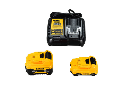 DeWalt DCB135C 2 Piece 12V 3/5Ah Lithium Ion Batteries and Charger Starter Kit