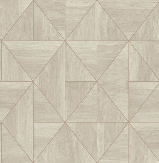 Decorline Cheverny Grey Wood Tile Wallpaper