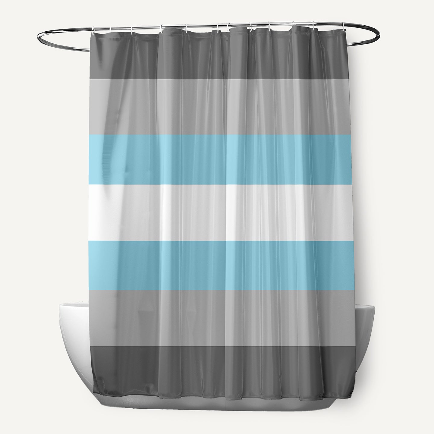 Demi Boy Flag Durable Poly Shower Curtain