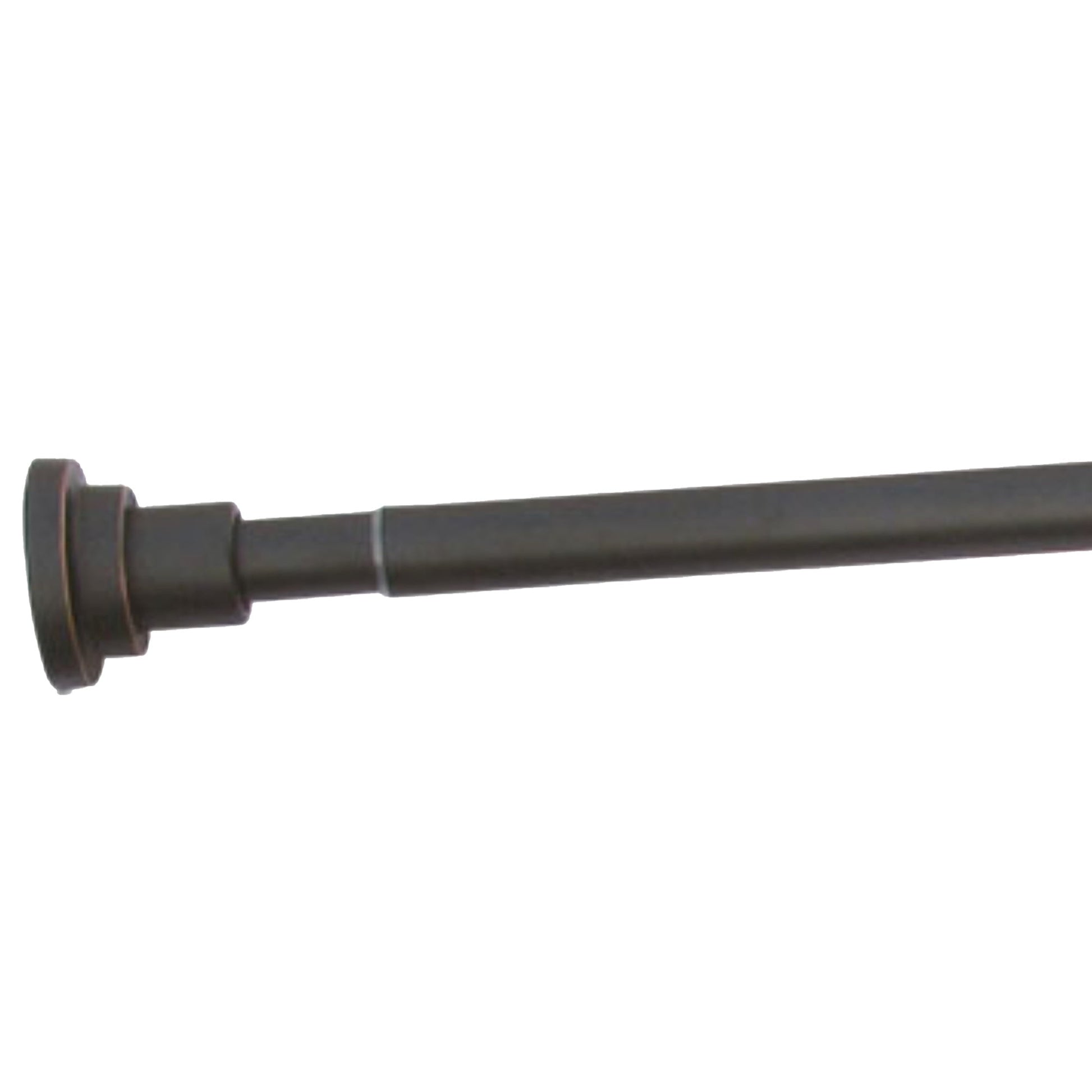 Design House Classic Steel Adjustable 42"-72" Tension Shower Rod, Matte Black