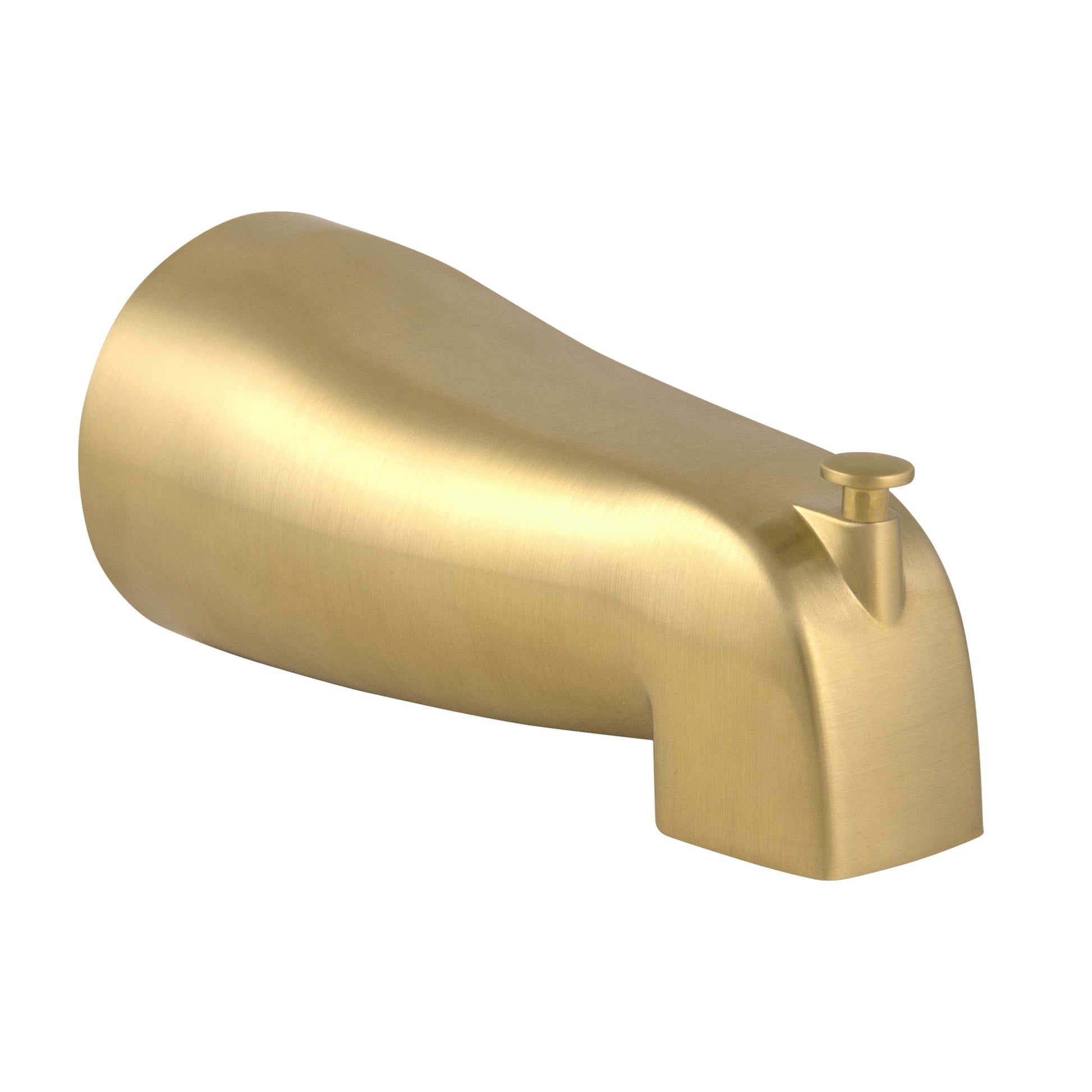 Design House Zinc Satin Nickel Universal Slip-On Bath Tub Diverter Spout with Pull Up Control