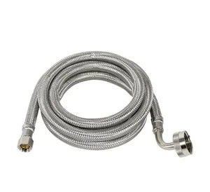 Dishwasher Connector With Curved Elbow, 3/8 In. Fcm X 3/4 In. Fgh, 5 Ft.
