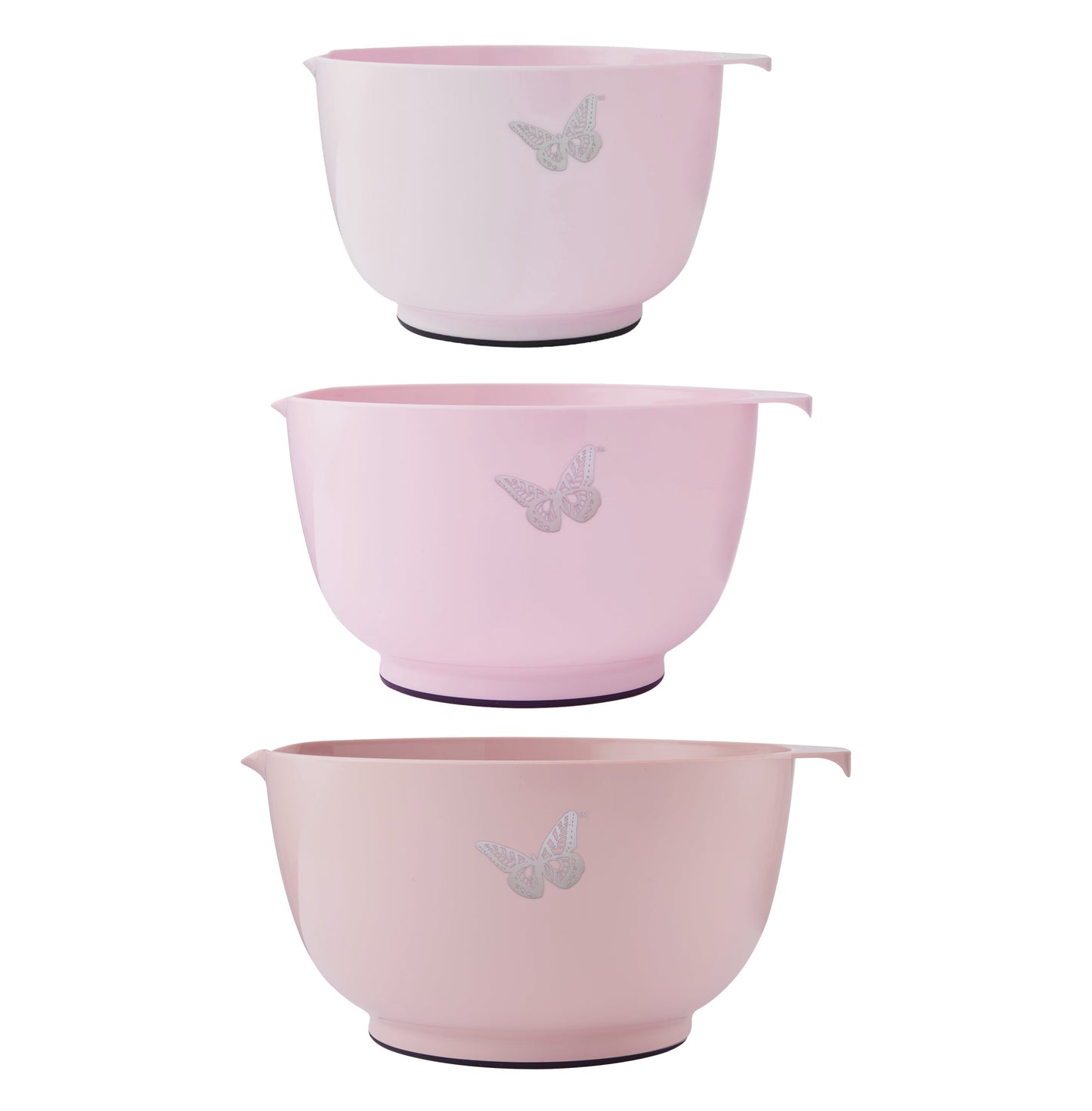 Dolly Parton Plastic Mixing Bowls with Mess-Free Spout, Blue