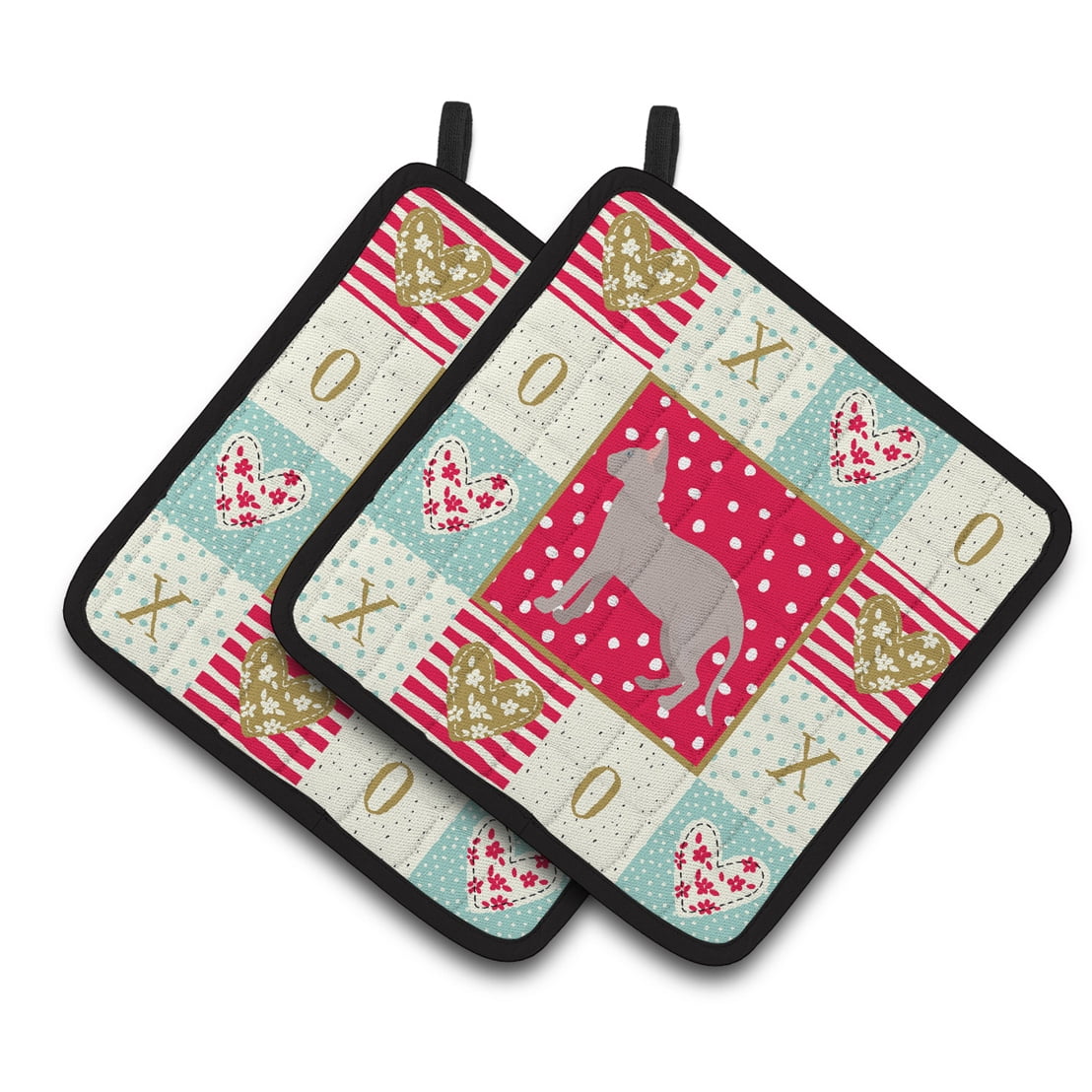 Don Sphynx Cat Love Pair of Pot Holders