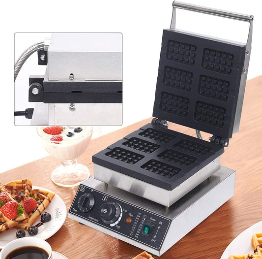 Donut Maker Machine Electric Doughnut Baker Maker Machine 110V Commercial Use Nonstick, Temperature 122-572℉,Commercial Waffle for Restaurant and Home Use (Waffle Maker)