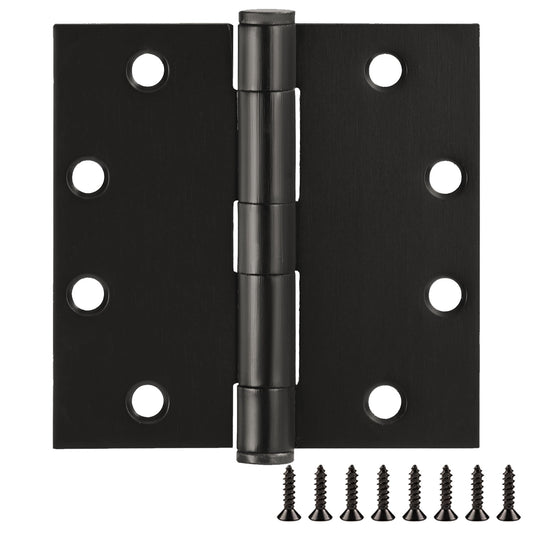 Design House 9-Pack 4.5" H x .625" Radius Square Butterfly Interior/Exterior Door Hinges, Oil Rubbed Bronze