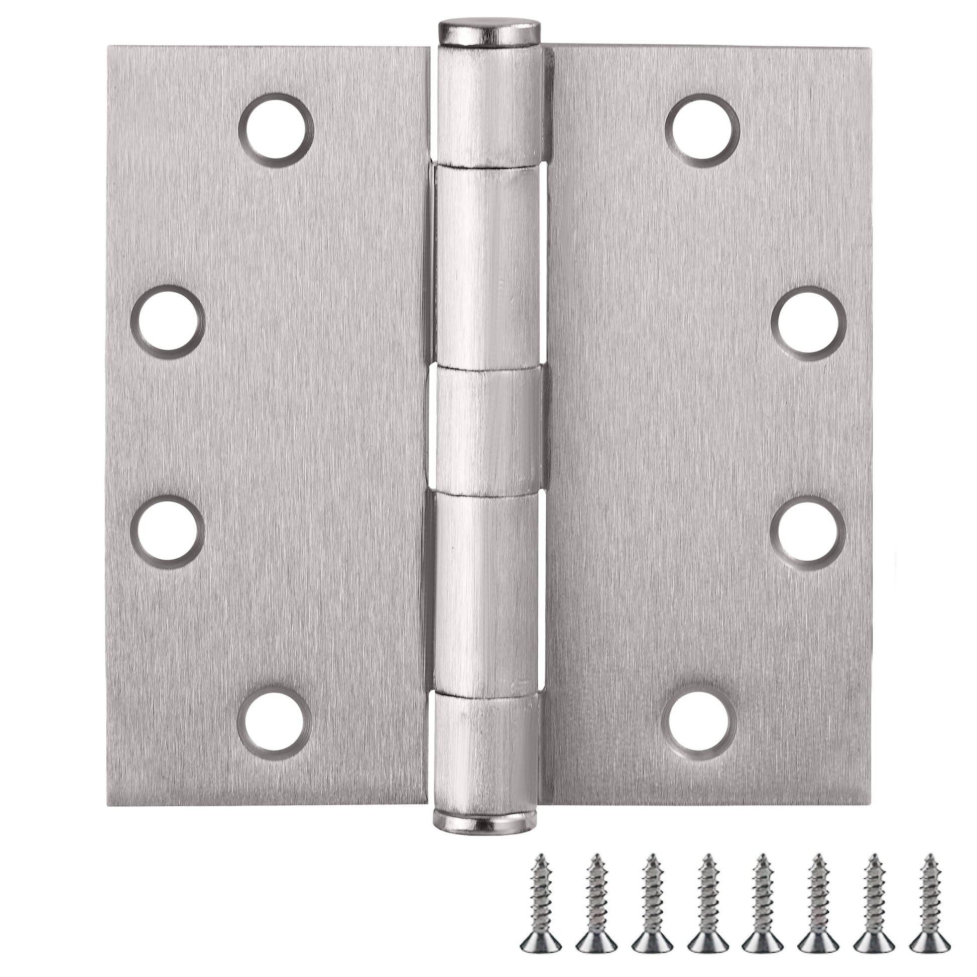 Design House 6-Pack 4.5" H x .625" Radius Square Butterfly Interior/Exterior Door Hinges, Antique Brass