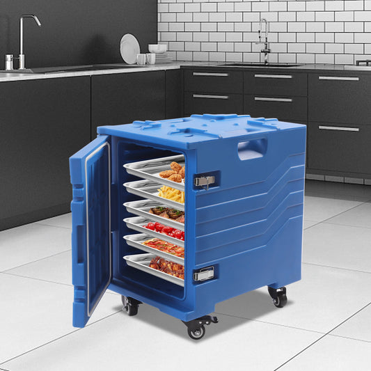 Dwellnix 120L Food Pan Carrier with PU Foam Insulation, Non-Electric Large Food Warmer and Cooler, Ideal for Catering, Events, and Restaurant Use
