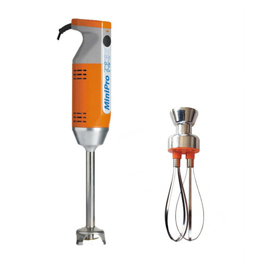 Dymanic MiniPro Combi 200W Immersion Blender with Mixer Tool & Whisk Attachment, Orange