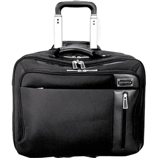 ECO STYLE Tech Exec Carrying Case (Roller) for 16.1" to 17" Notebook, Black