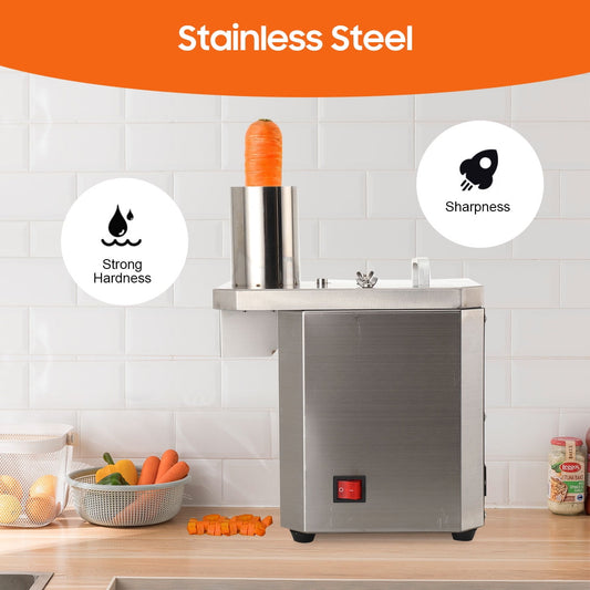 ECUTEE Commercial Vegetable Dicer Electric Automatic Fruit Food Dicer Heavy Duty Vegetable Chopper Cutter Stainless Steel for Potatoes Carrots Cubes&Restaurant