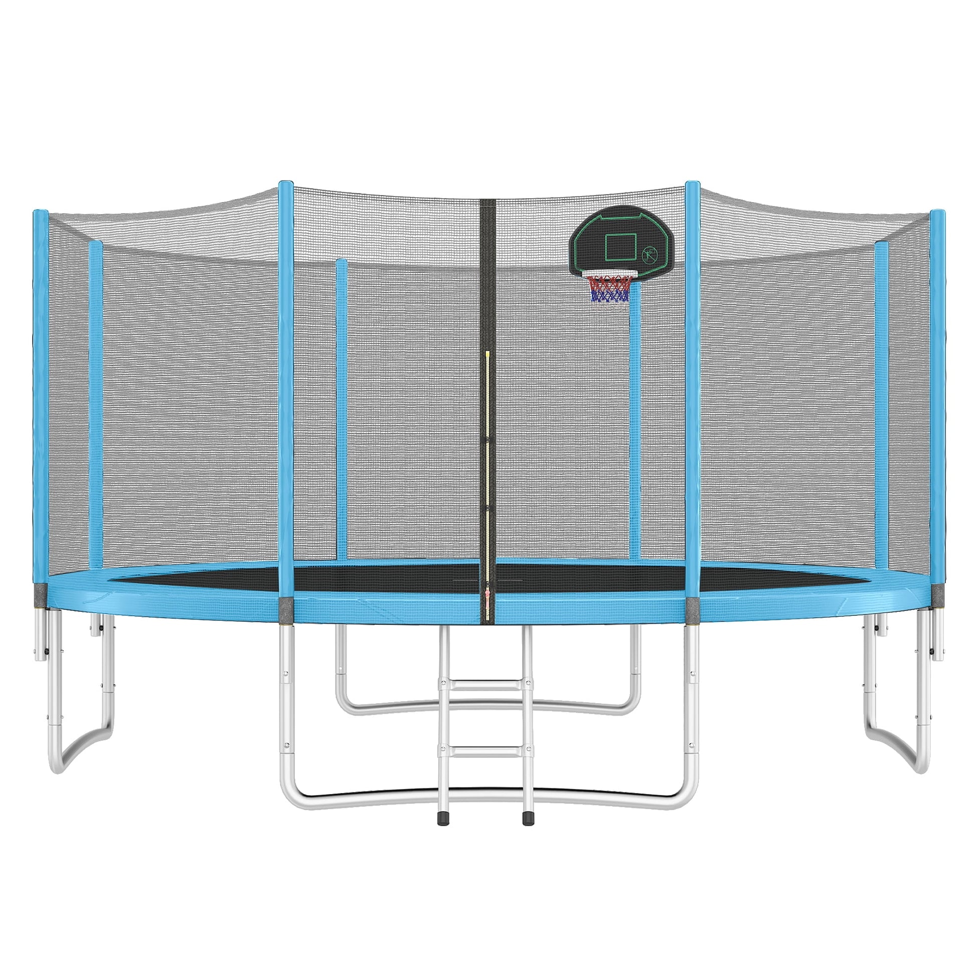 EUROCO 14FT Trampoline with Enclosure,Recreational Trampolines with Ladder,