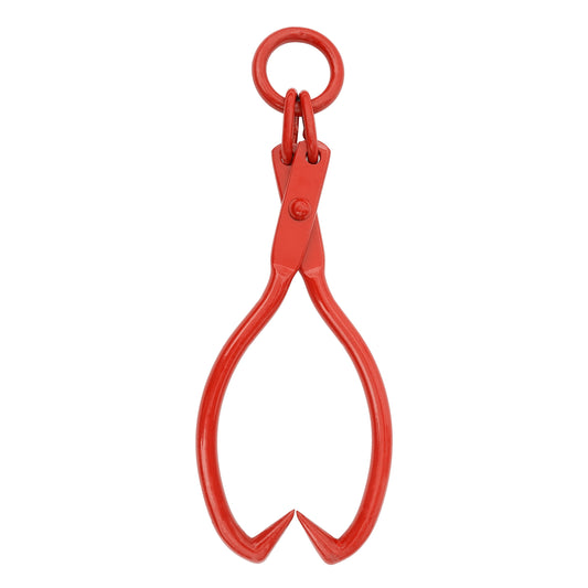 Pure Garden 32â€ Skidding Tongs â€“ Heavy-Duty Log Grabber with Chain Ring for Dragging Timber, Red