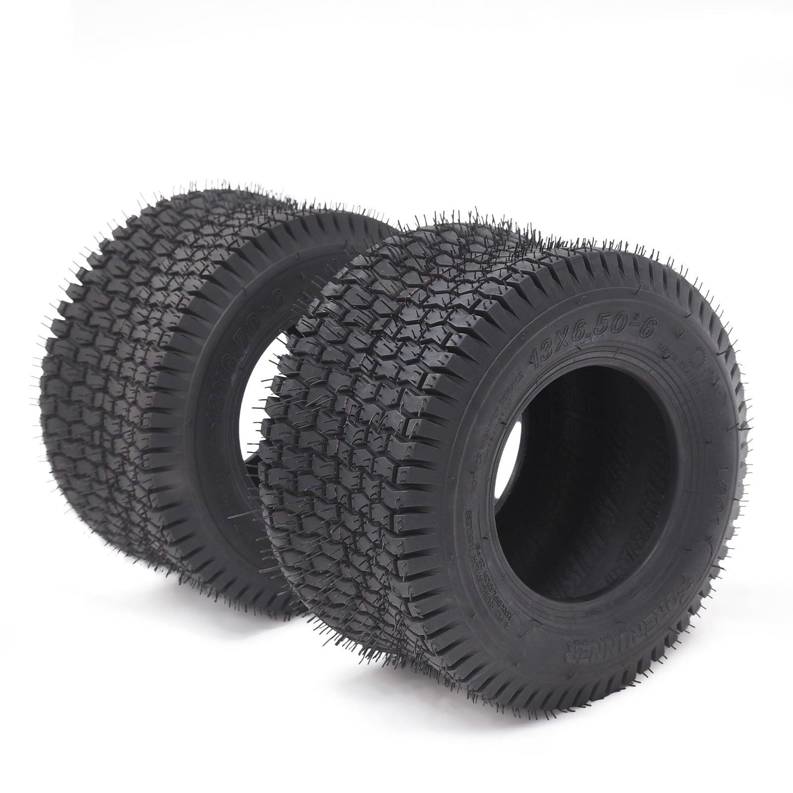 EastVita Golf Cart Tires Four-Ply Rated,Tubeless Tire,Street Style Tread for Traction Smooth Ride and Low Rolling Resistance-Golf Cart Tires 13x5.00-6-4PR TL LG01