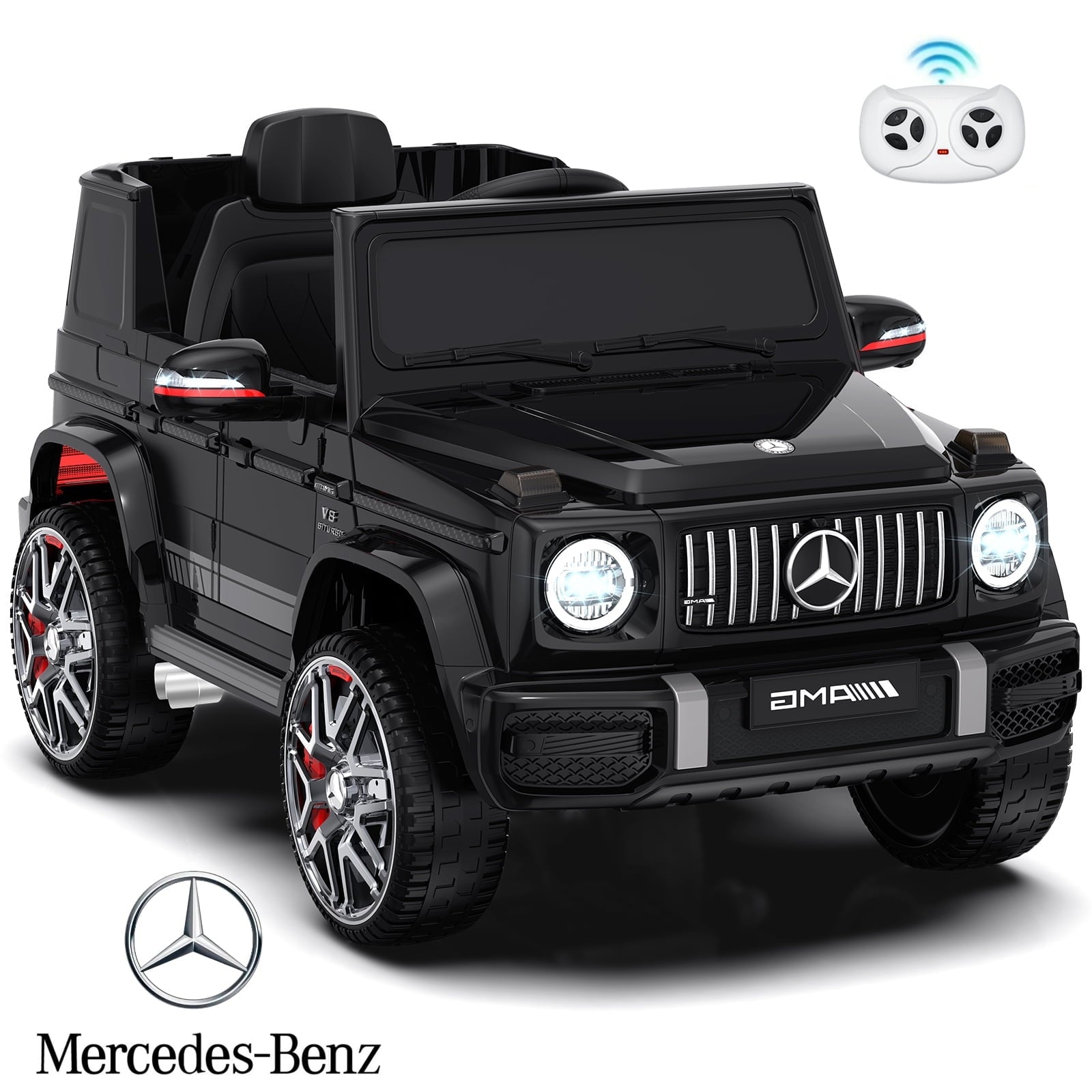Eastdoll 12V ride on toys for toddlers,Licensed Mercedes-Benz G63 Power ride on kid car with remote controls,electric car for kids,Aged 2-6Y,Black