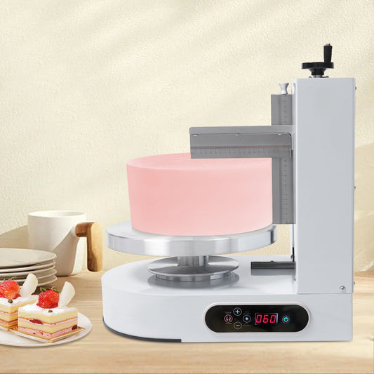 Easy-to-Use Cake Decorator with LCD Display – 110-220V Wide Voltage, 50.7lbs Heavy-Duty Base, Bubble Bag Packaging – Housewarming Gift for Bakers