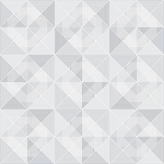 Eco Wallpaper Dabria Grey Geometric Wallpaper