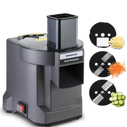 Electric Cheese Grater and Vegetable Slicer, 3-in-1 Kitchen Salad Chopper Food Processor, Automatic Slicer Shredder with 3 Different Shapes of Blades