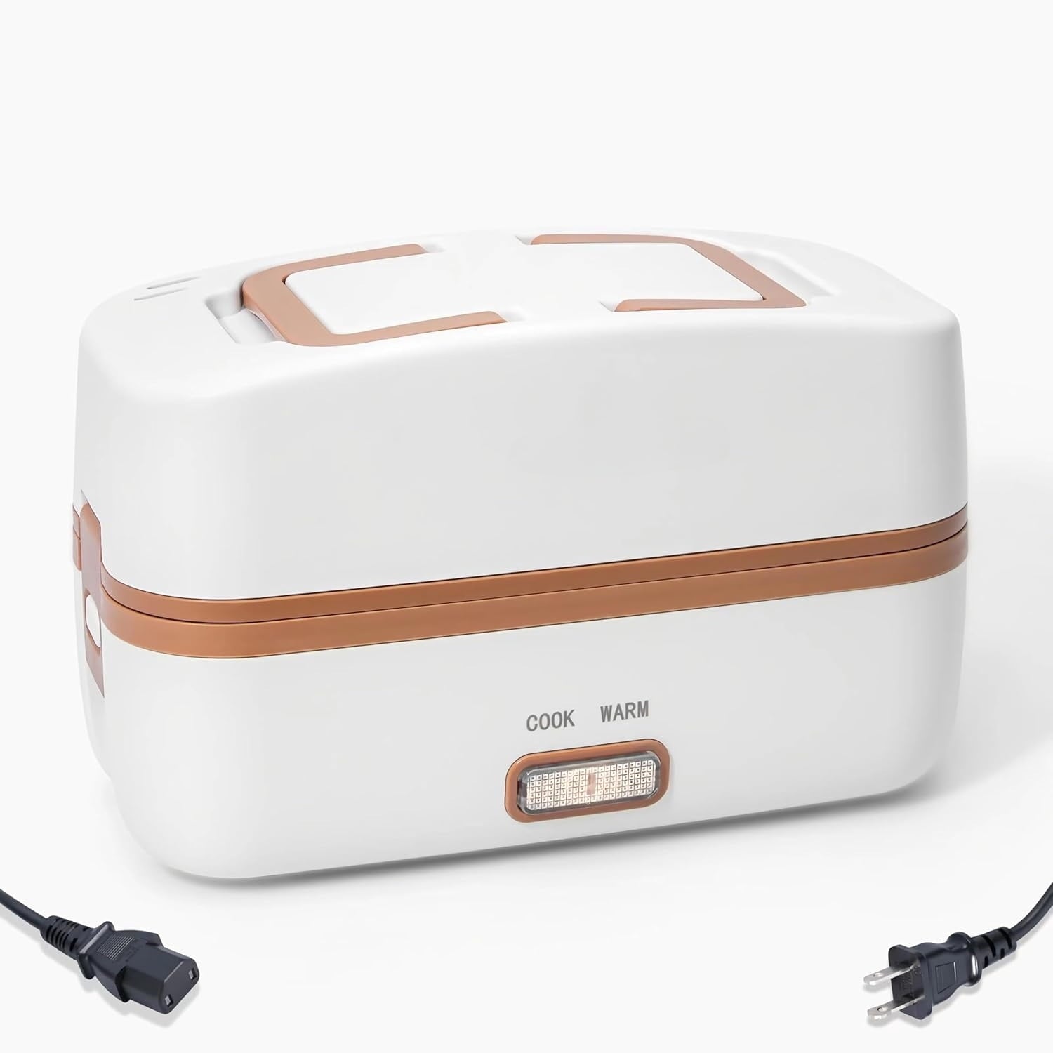 Electric Lunch Box Food Heater, Heating/Cooking/Keep Warm Food Containers for Work Outdoor, Portable 1000mL Standard Capacity, 270W 304 Stainless Steel